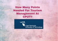 How Many Points Needed For Tourism Management At CPUT? 